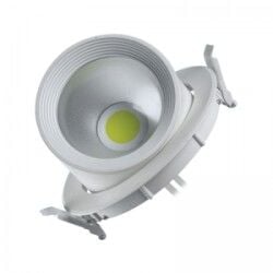 ACK AD36-00400 30W Beyaz Kasa Cob Salyangoz Led Spot Günışığı (3000K)