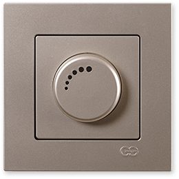 Günsan Eqona Metalik Bej Dimmer 1000VA (Çerçevesiz)