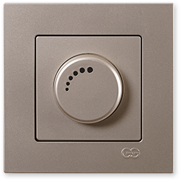Günsan Eqona Metalik Bej Dimmer 1000VA (Çerçevesiz)