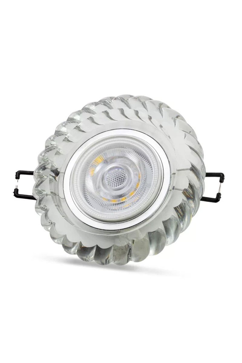 Noas Karya Kristal Cam Kasa Yuvarlak 4000K (Led Çerçeveli)
