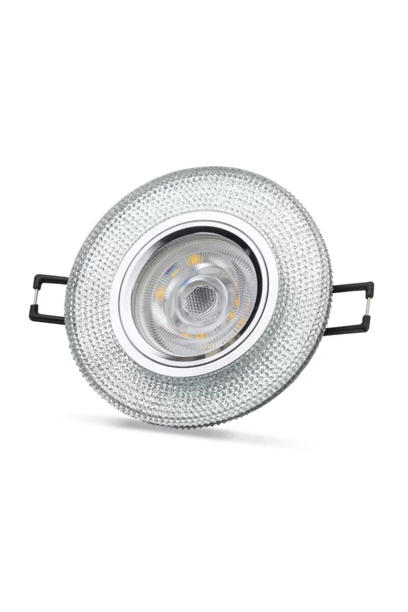 Noas Lita Kristal Cam Kasa Yuvarlak 4000K (Led Çerçeveli)