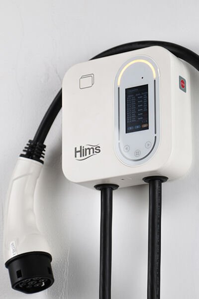 Hims HCDKB-22 22kw Destekli 5m Kablolu Smart Beyaz Elektrikli Araç Şarj İstasyonu