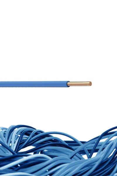 Altın 1,5 mm² NYA Kablo H07V-U Mavi