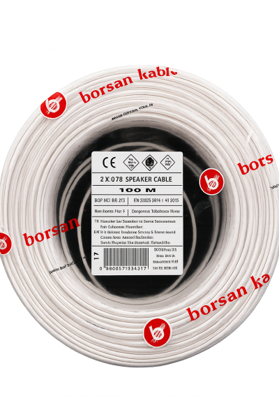 Borsan 2X0,75 mm Kordon (Yassı) Kablo A03VH-H