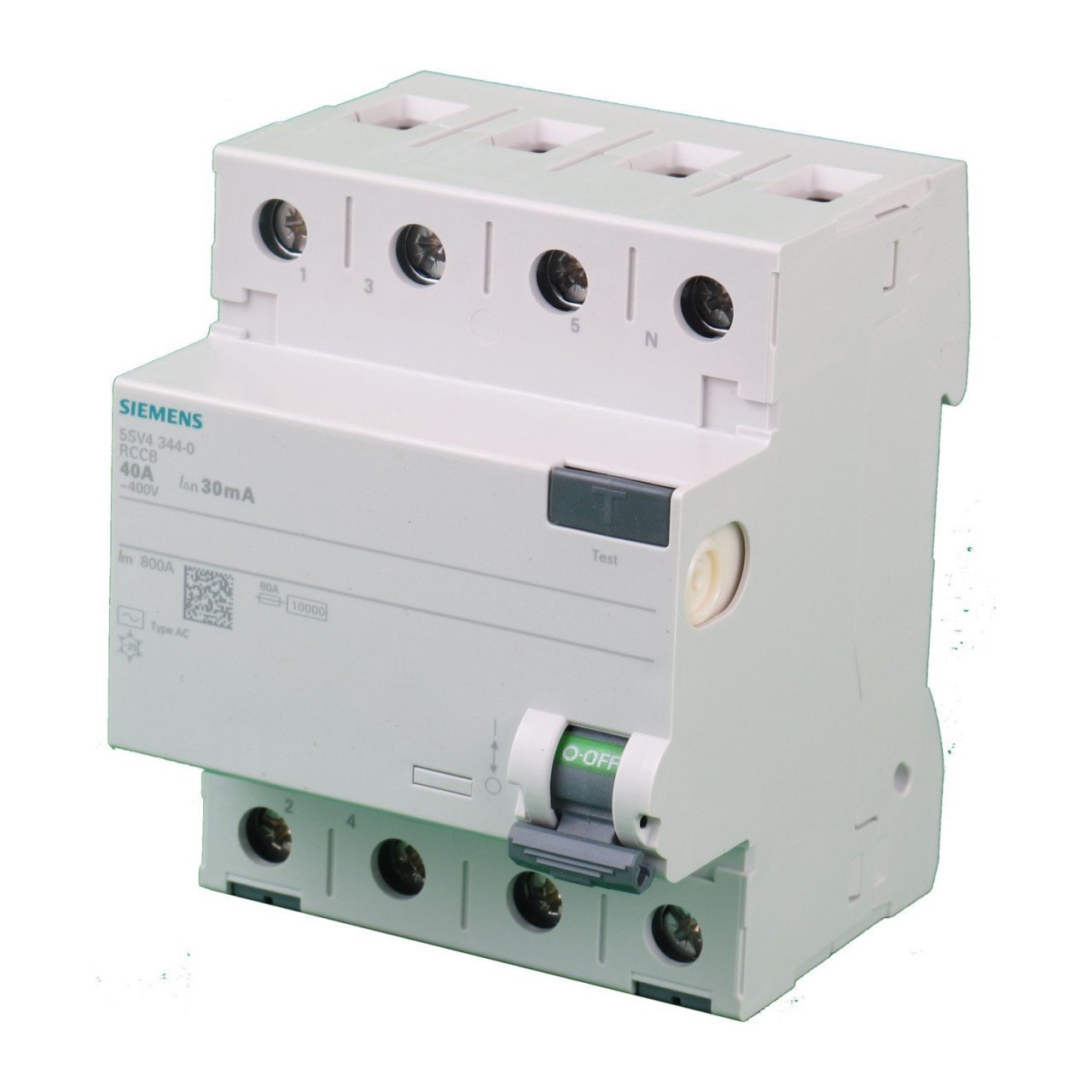 Siemens 4x40 A 300Ma Kaçak Akım Koruma Rölesi 5SV5644-6