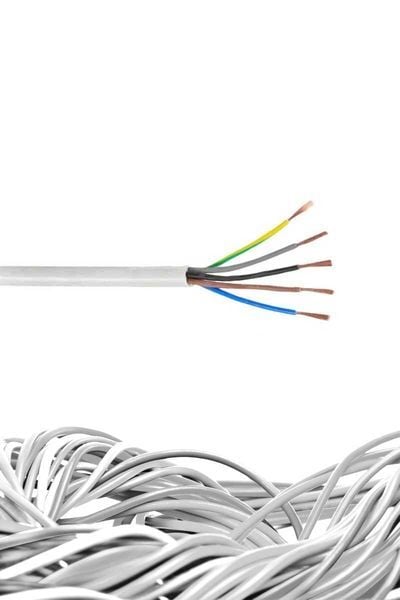 5X6 mm² TTR Kablo Beyaz (1 metre) H05VV-F