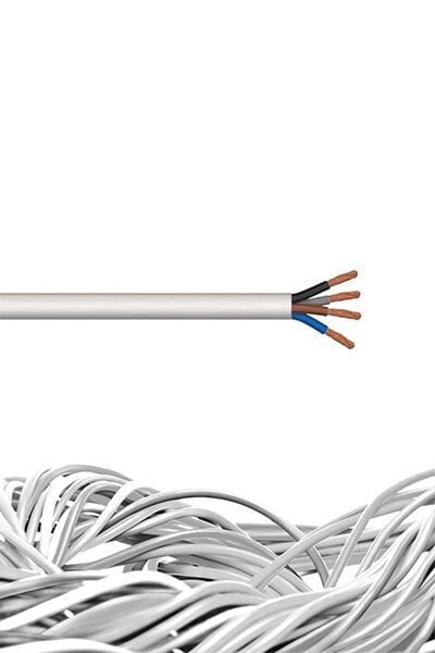 4X6 mm² TTR Kablo Beyaz (1 metre) H05VV-F