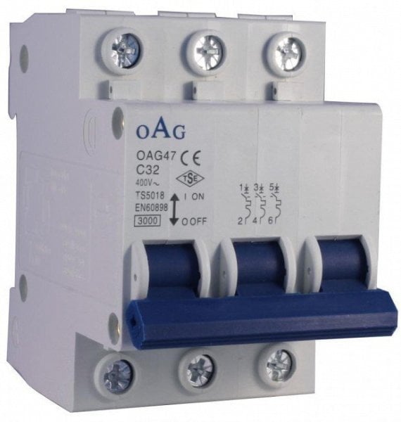 OAG C 3X40 A Otomatik Sigorta OAG47-3P40