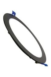 ACK AP01-01201 12W Sıva Altı Siyah Kasa Yuvarlak Led Panel Günışığı (3000K)