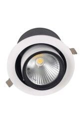 ACK AD36-00600 30W Beyaz Kasa Osram Cob Salyangoz Led Spot Günışığı (3000K)