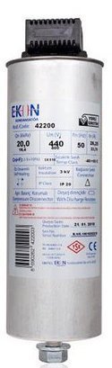 Ekon 20 Kvar 400 V Kondansatör EKN400/20KVAR