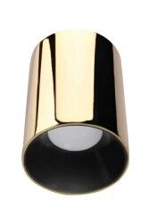ACK AH12-08516 Siyah Reflektör Gold Kasa Sıva Üstü Dekoratif Tavan Armatürü