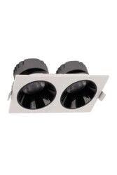 ACK AD10-03600 2X25W Kare Downlight Sıva Altı Led Spot Günışığı (3000K)