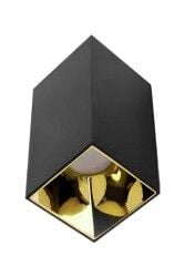 ACK AH03-07661 Gold Siyah Kasa Kare Sıva Üstü Dekoratif Tavan Armatürü