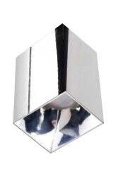 ACK AH12-07555 Kare Krom Kasa Sıva Üstü Dekoratif Armatür Parlak Krom Reflektör