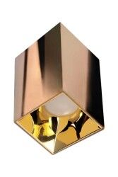 ACK AH12-07567 Bakır Kasa Sıva Üstü Dekoratif Tavan Armatürü Parlak Gold