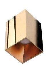 ACK AH12-07596 Kare Gold Kasa Sıva Üstü Dekoratif Tavan Armatürü Mat Rose