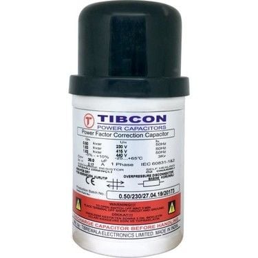 Tibcon 0,5 Kvar 230V Silindir Tip Kondansatör