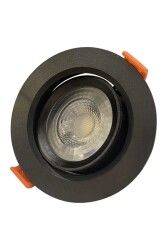 ACK AD01-00531 5W Siyah Kasa Led Spot Lamba Beyaz (6500K)