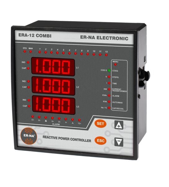ERNA REAKTİF GÜÇ KONTROL RÖLESİ ERA-12 COMBİ