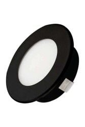ACK AH07-01230 2.5W Siyah Kasa Sıva Altı Led Spot Lamba Beyaz (6500K)