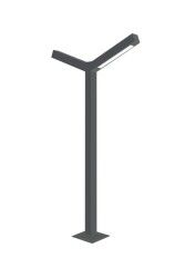ACK AG43-09801 4x30W 400cm Alsa Bahçe Aydınlatma Direği Günışığı (3000K)