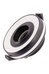 ACK AH03-04111 Yuvarlak Siyah Sıva Altı Led Spot Kasası