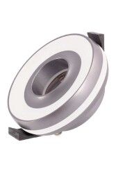 ACK AH03-04113 Yuvarlak Gri Sıva Altı Led Spot Kasası