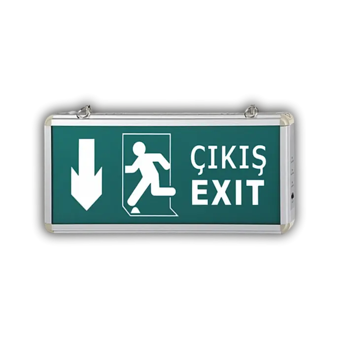 Cata 3W Exit Çikiş Armatürü Ledli 3 Saat Akülü CT-9167