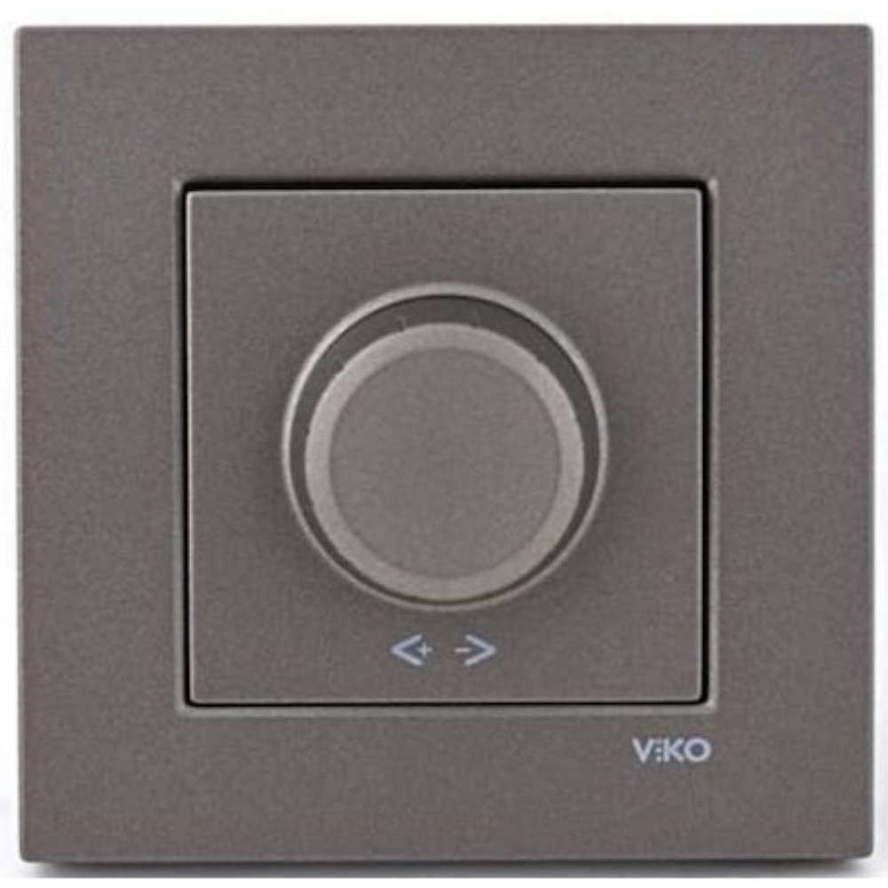 Viko Novella Rotatif Dimmer Antrasit (Çerçevesiz) 92605320
