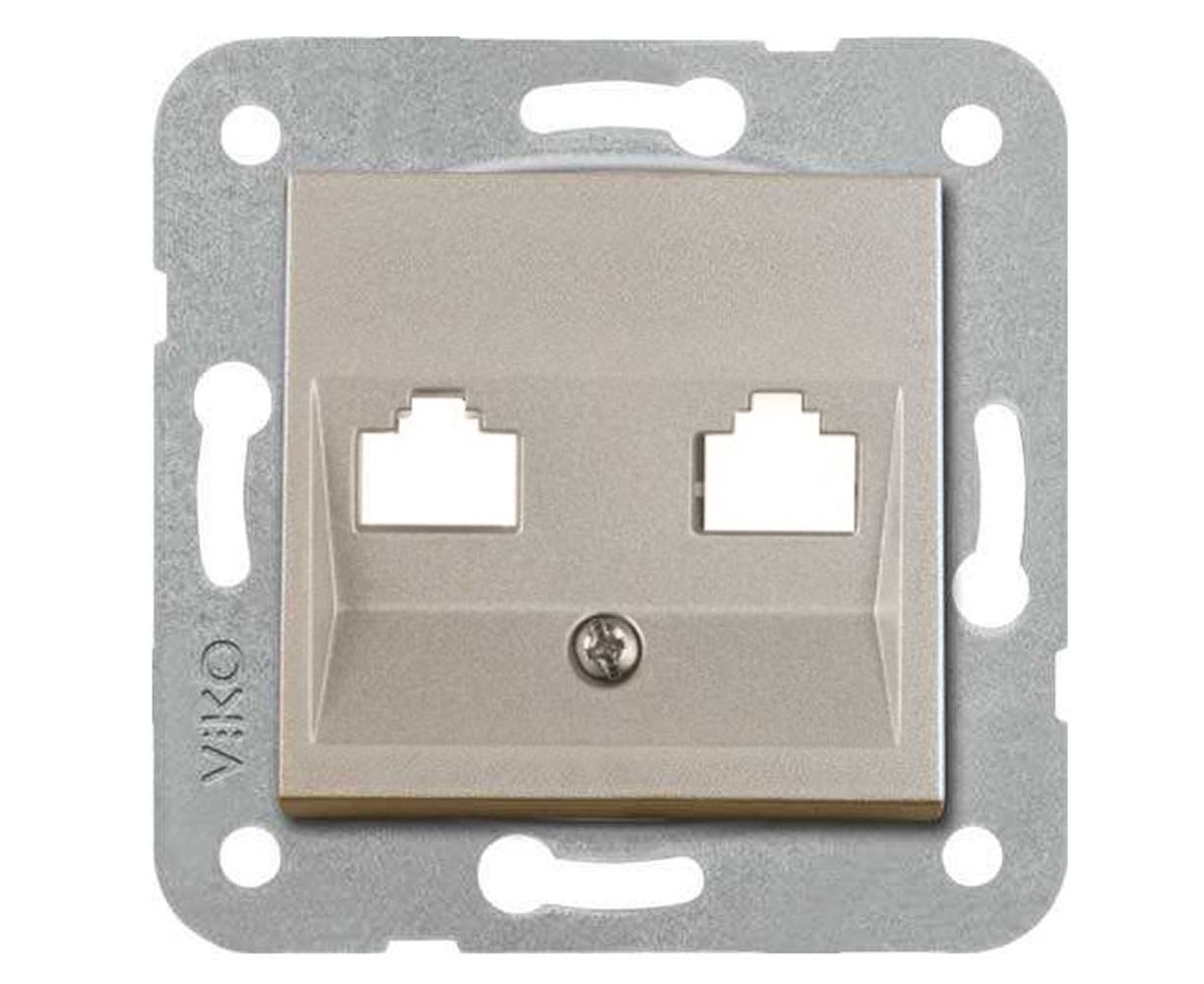Viko Novella Saten Nümeris Telefon Prizi (Çerçevesiz) 92605132