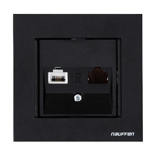 Viko Novella Siyah Nümeris Telefon Prizi (Çerçevesiz) 92605532