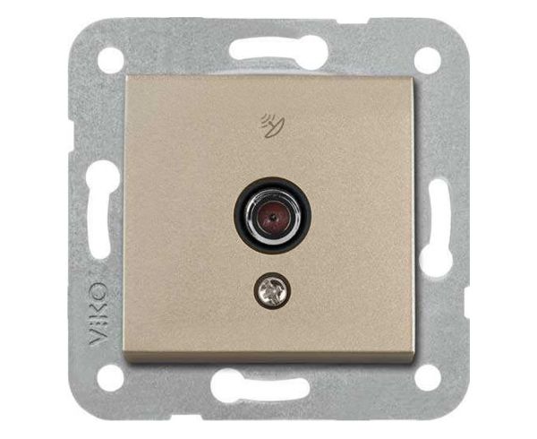 Viko Novella Bronz F Konnektörlü Sonlu Uydu Prizi (Çerçevesiz) 92605297