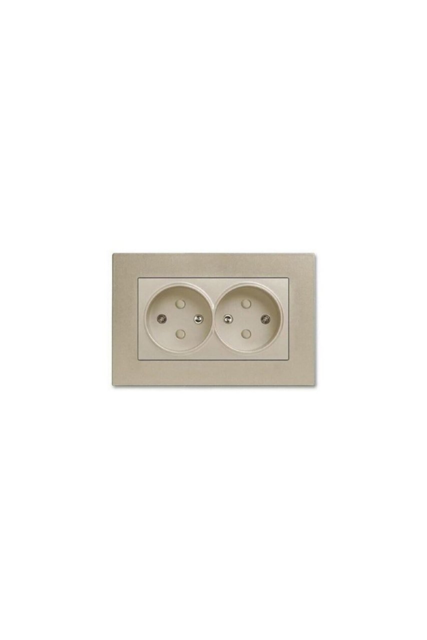 Viko Novella İkili Topraklı Priz Bronz (Çerçeveli) 92605258