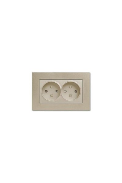 Viko Novella Bronz İkili Topraklı Priz (Çerçeveli) 92605258