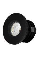 ACK AH06-00101 3W Siyah Kasa Sıva Altı Led Spot Lamba Günışığı (3000K)