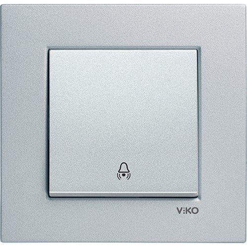 Viko Novella Gümüş Zil Anahtarı (Çerçevesiz) 92605006