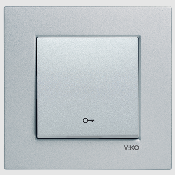 Viko Novella Gümüş Kapı Otomatiği (Çerçevesiz) 92605005