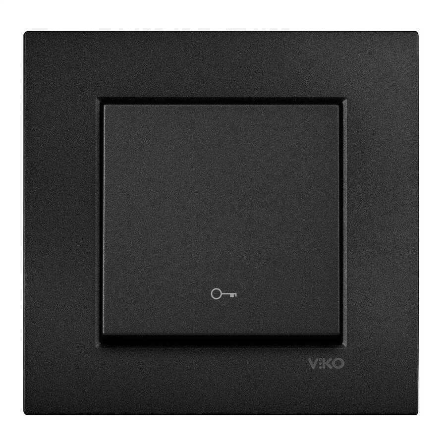 Viko Novella Siyah Kapı Otomatiği (Çerçevesiz) 92605505