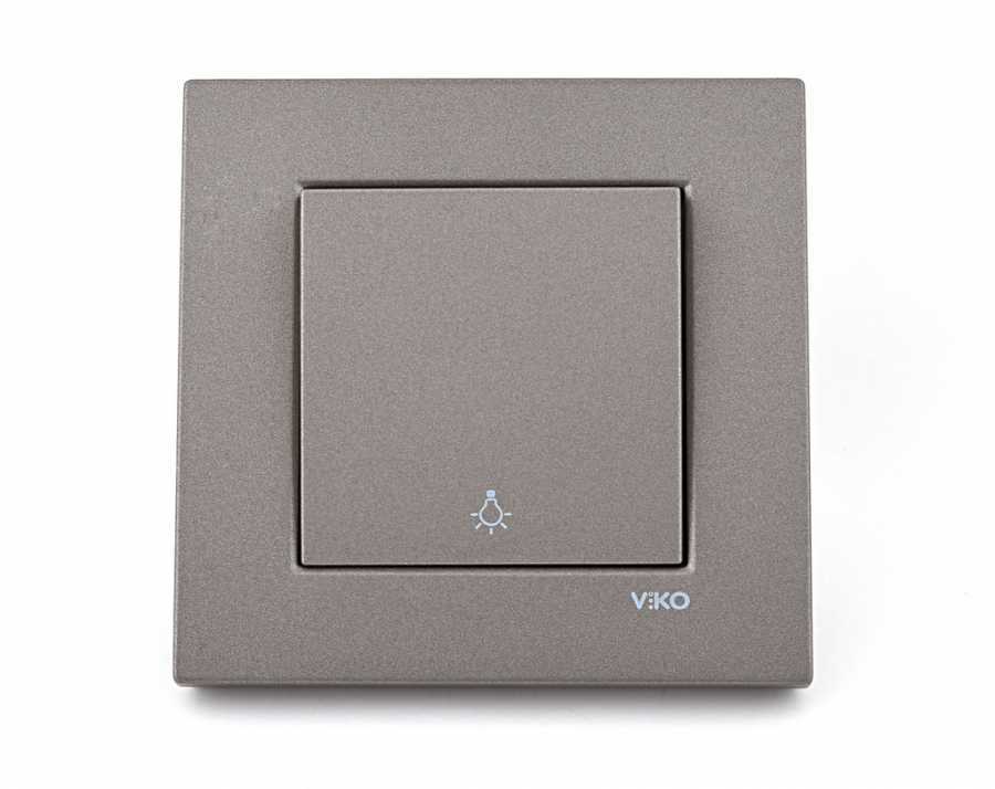 Viko Novella Antrasit Light Anahtarı (Çerçevesiz) 92605303