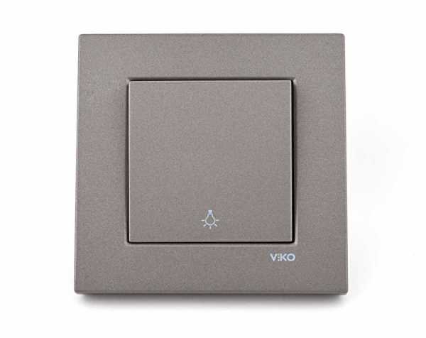 Viko Novella Antrasit Light Anahtarı (Çerçevesiz) 92605303
