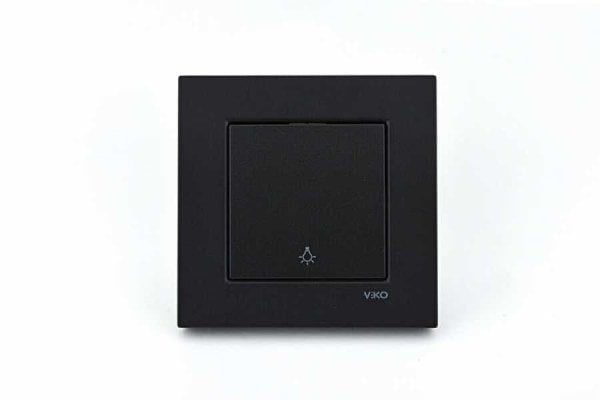Viko Novella Light Anahtarı Siyah (Çerçevesiz) 92605503