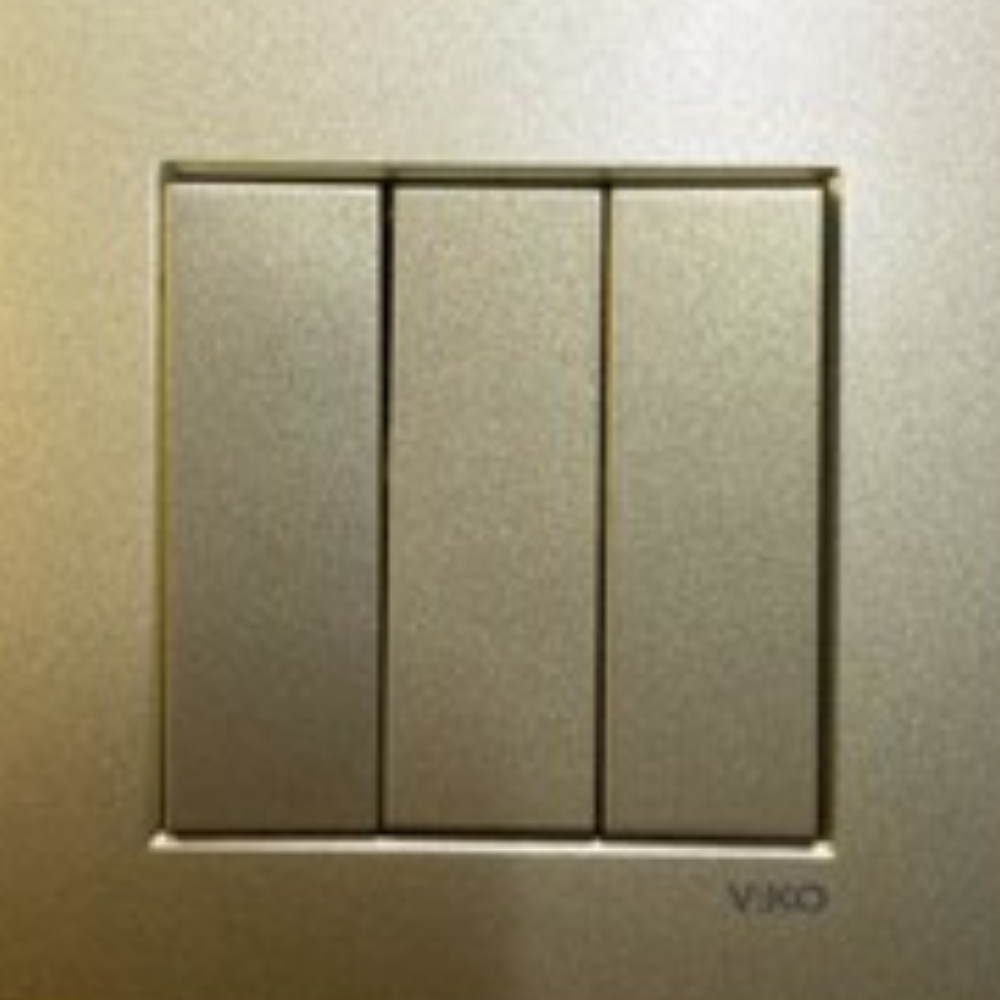 Viko Novella Bronz Üçlü Anahtar (Çerçevesiz) 92605268