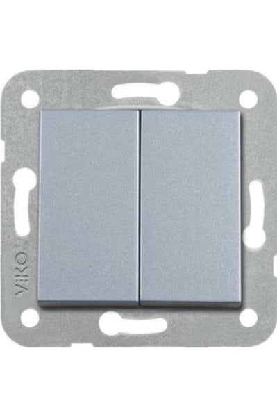 Viko Novella Gümüş Komütatör (Çerçevesiz) 92605002