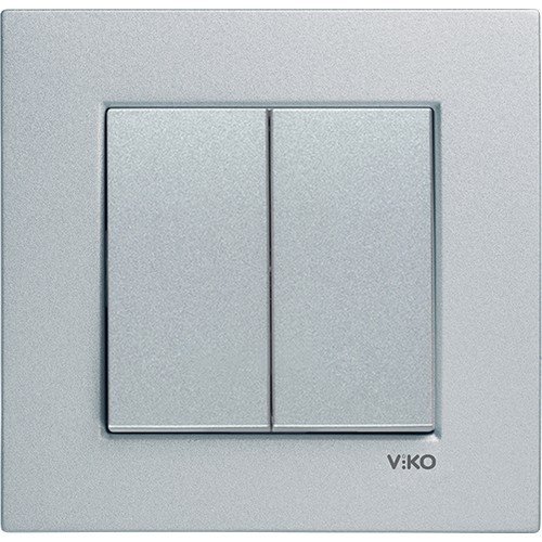 Viko Novella Gümüş Komütatör (Çerçevesiz) 92605002