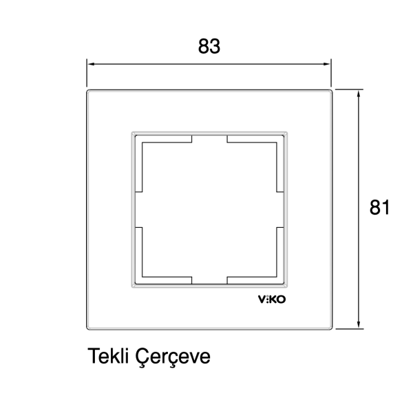 Viko Karre Tekli Çerçeve 90960200