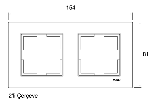 Viko Karre İkili Çerçeve 90960201