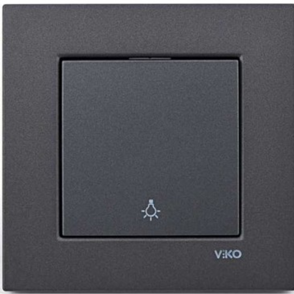 Viko Novella Füme Anahtar (Çerçevesiz) 92605401