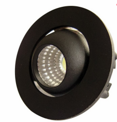 ACK AH06-00361 3W Mavi Sıva Altı LED Spot Armatür Siyah