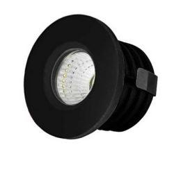 ACK AH06-00161 3 Watt Siyah Kasa LED Spot Armatür Mavi